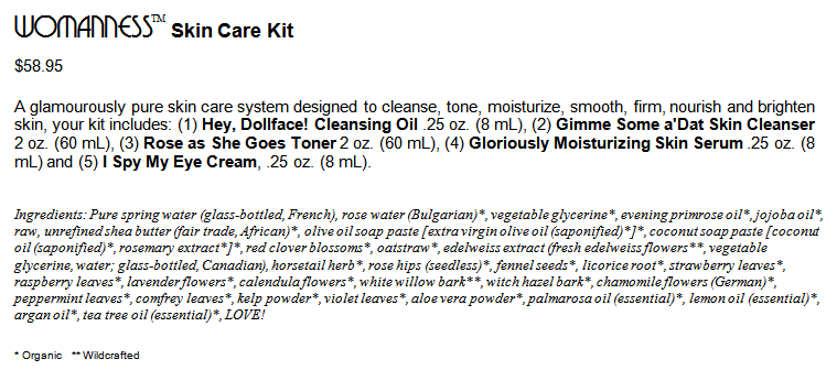 Womanness Skin Care (TM)
